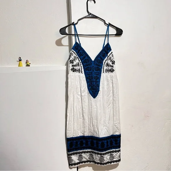 Karen Kane Dresses | Dress Summer Embroidered | Color: Blue/White | Size: S | Maamsshop's Closet